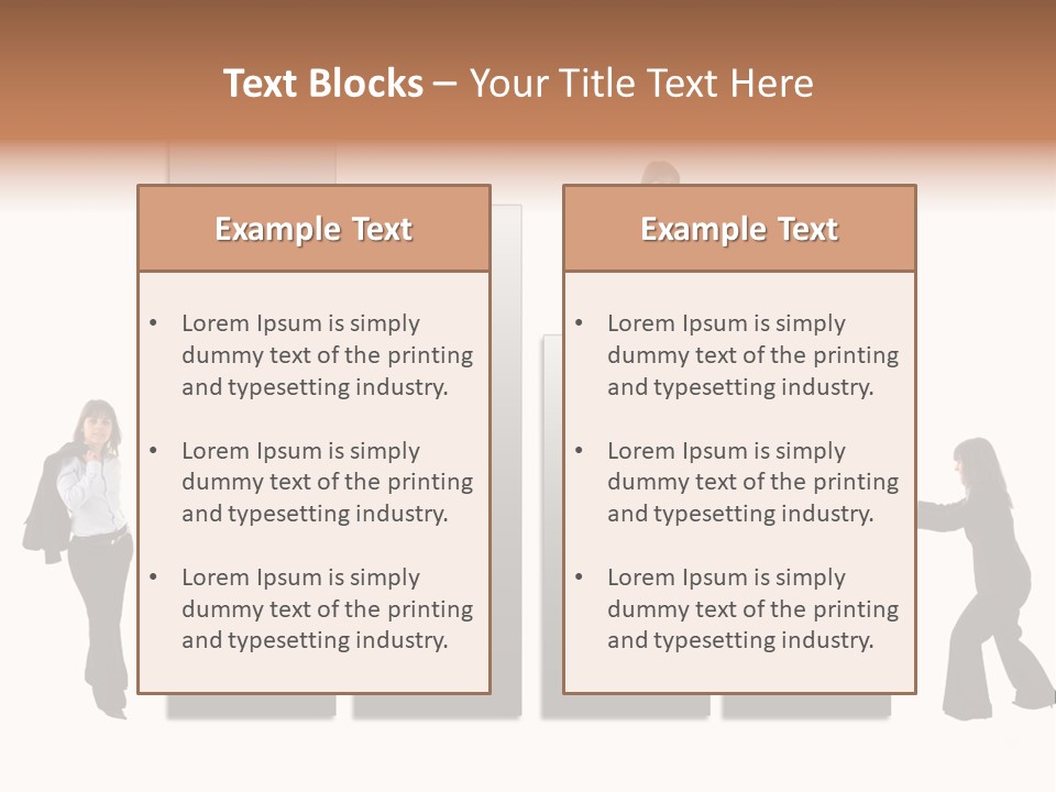 Confidence Businesswoman Sales PowerPoint Template