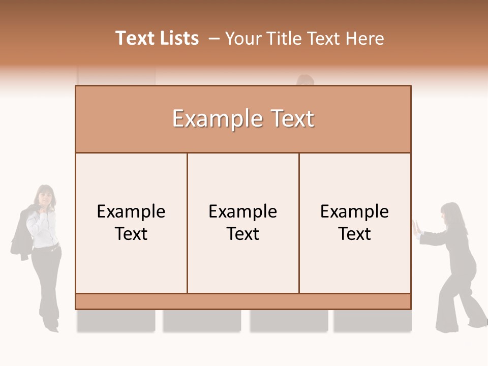 Confidence Businesswoman Sales PowerPoint Template