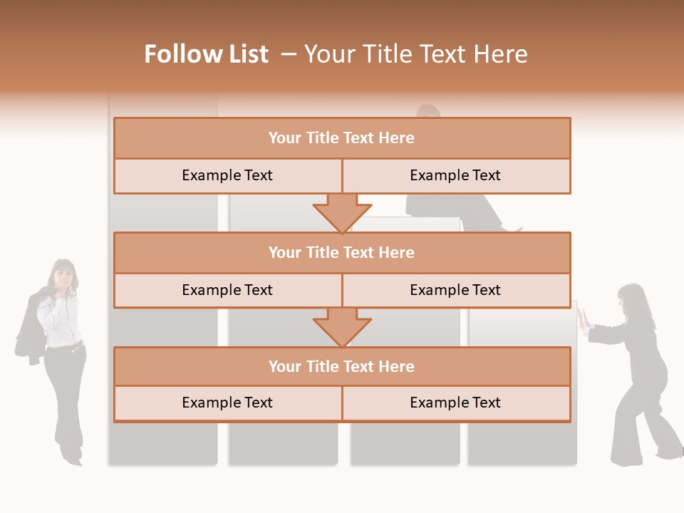 Confidence Businesswoman Sales PowerPoint Template