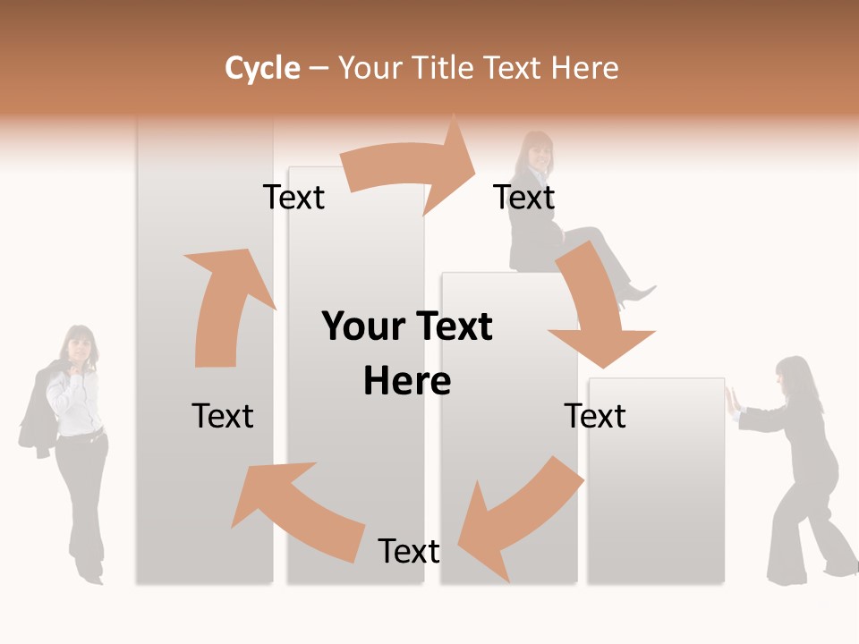 Confidence Businesswoman Sales PowerPoint Template