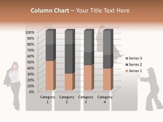 Confidence Businesswoman Sales PowerPoint Template