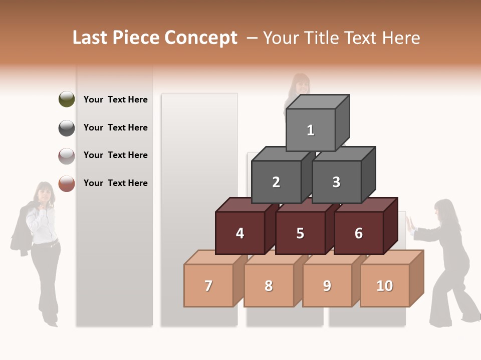 Confidence Businesswoman Sales PowerPoint Template