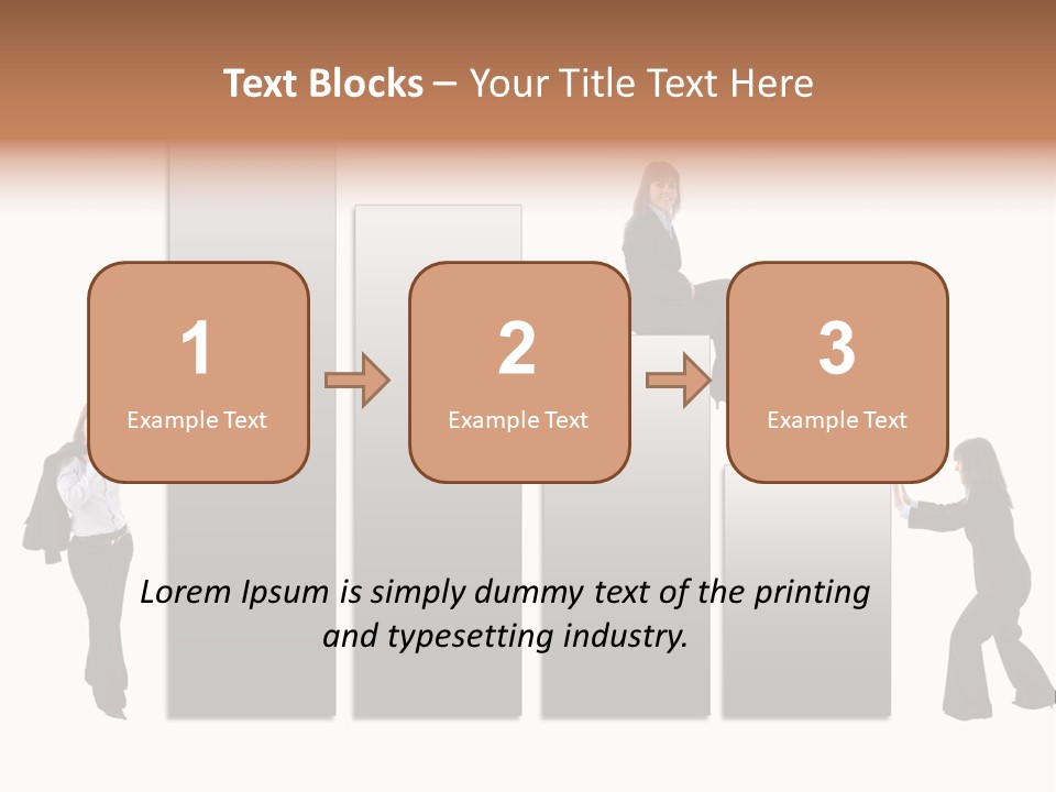 Confidence Businesswoman Sales PowerPoint Template