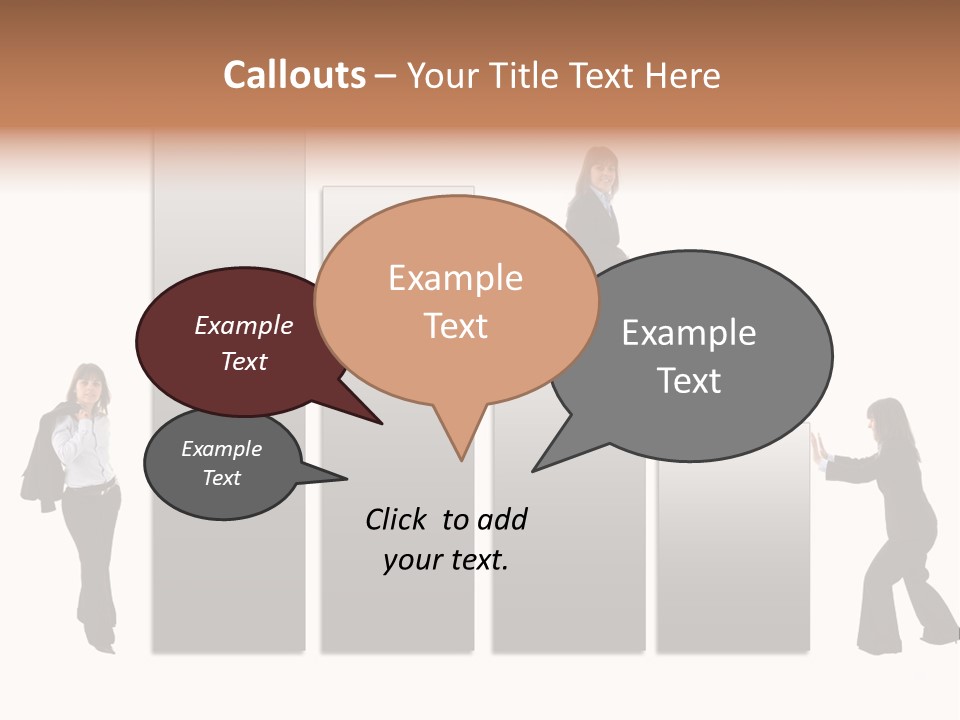 Confidence Businesswoman Sales PowerPoint Template