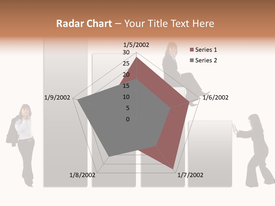Confidence Businesswoman Sales PowerPoint Template