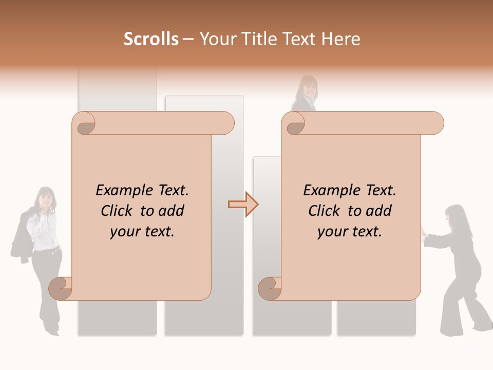 Confidence Businesswoman Sales PowerPoint Template