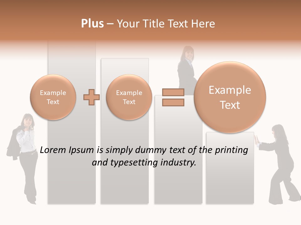 Confidence Businesswoman Sales PowerPoint Template