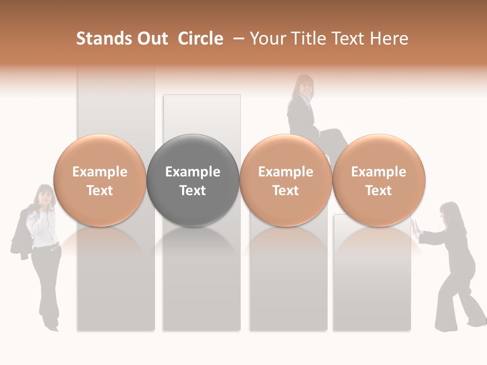 Confidence Businesswoman Sales PowerPoint Template