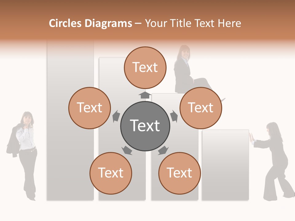 Confidence Businesswoman Sales PowerPoint Template