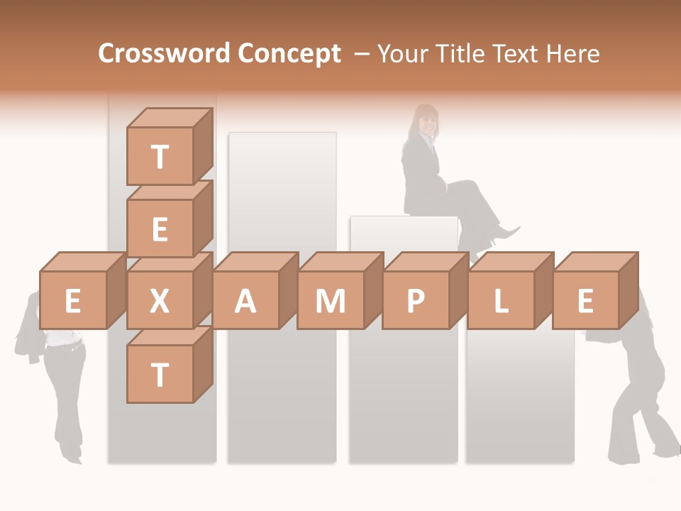 Confidence Businesswoman Sales PowerPoint Template