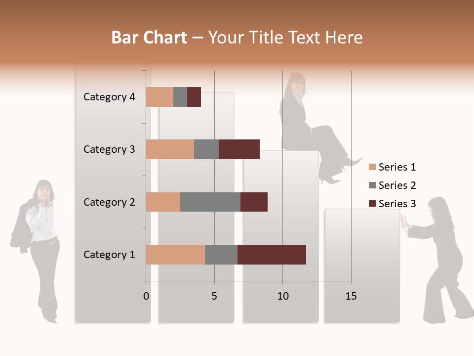 Confidence Businesswoman Sales PowerPoint Template