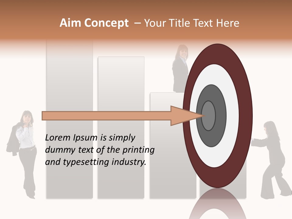 Confidence Businesswoman Sales PowerPoint Template