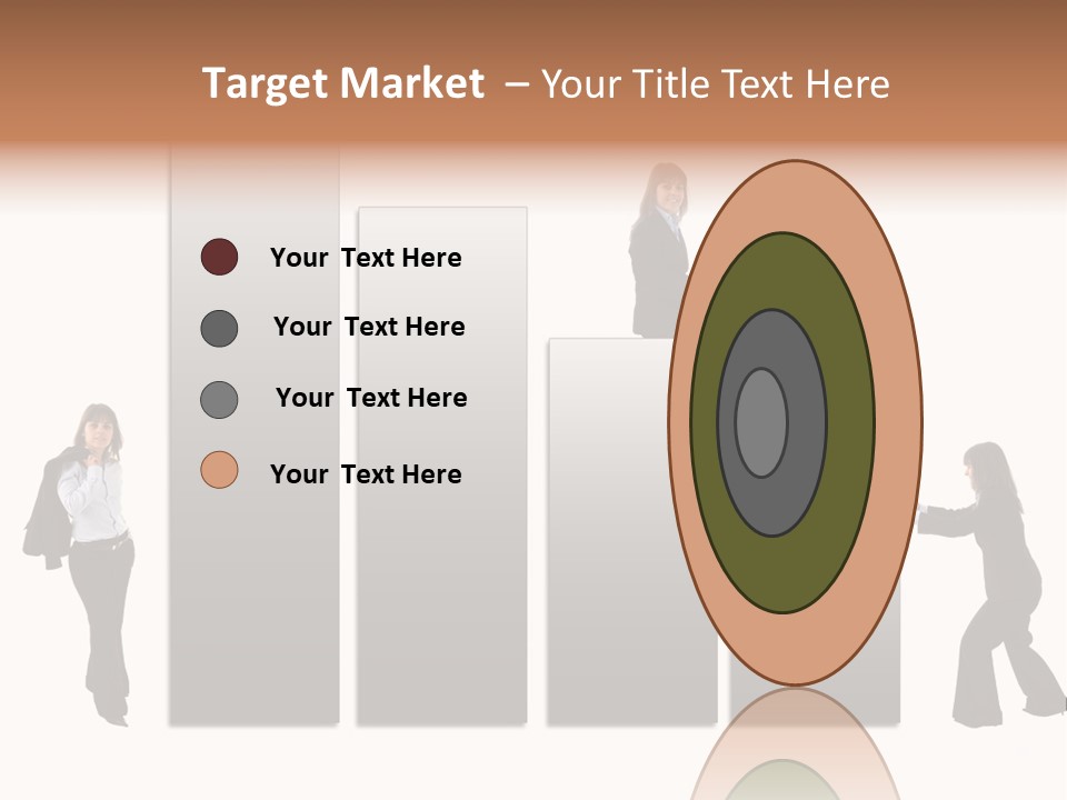 Confidence Businesswoman Sales PowerPoint Template