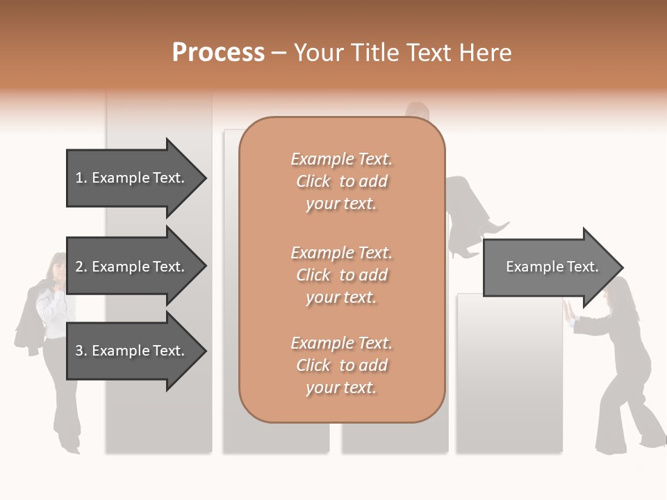 Confidence Businesswoman Sales PowerPoint Template