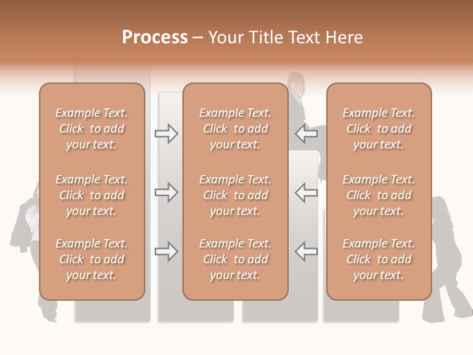 Confidence Businesswoman Sales PowerPoint Template