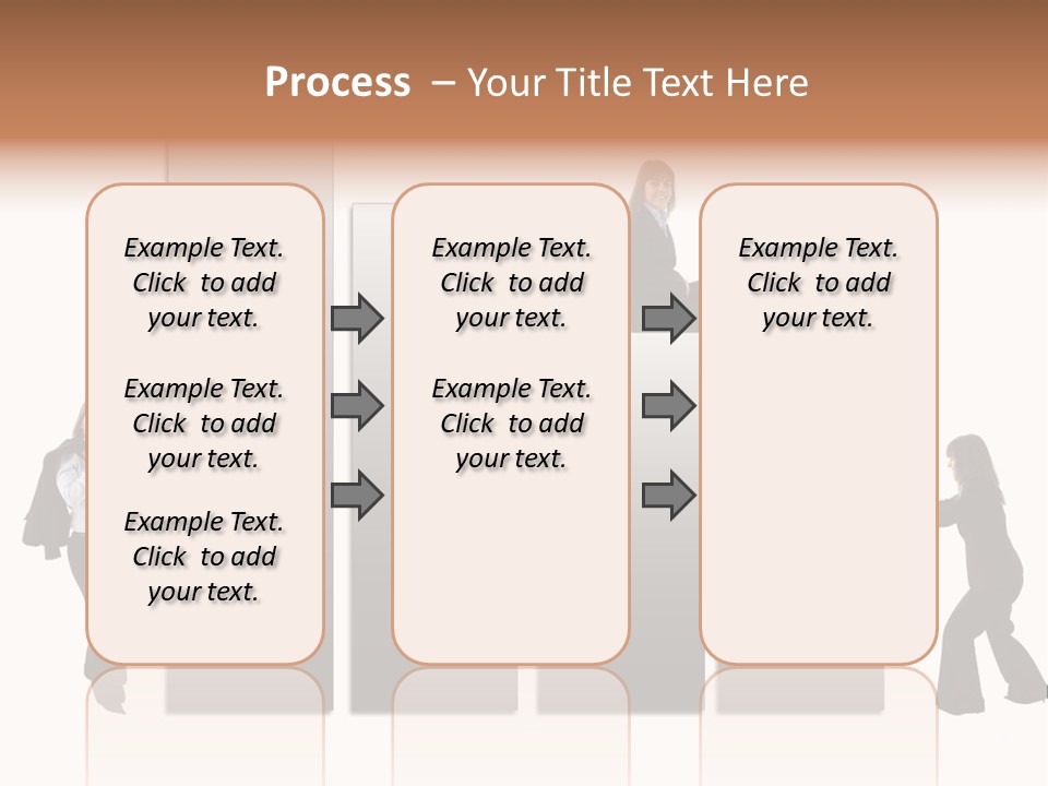 Confidence Businesswoman Sales PowerPoint Template