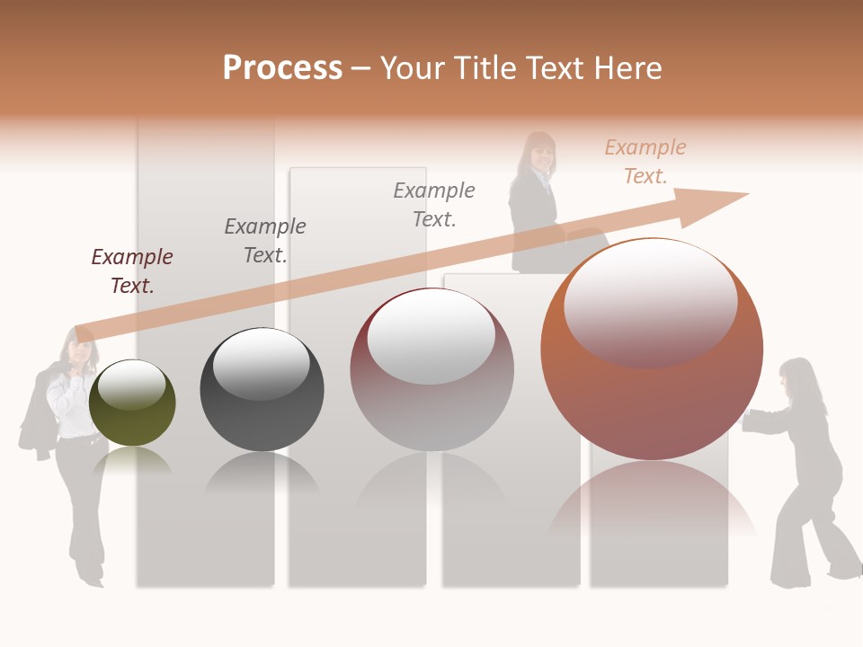 Confidence Businesswoman Sales PowerPoint Template