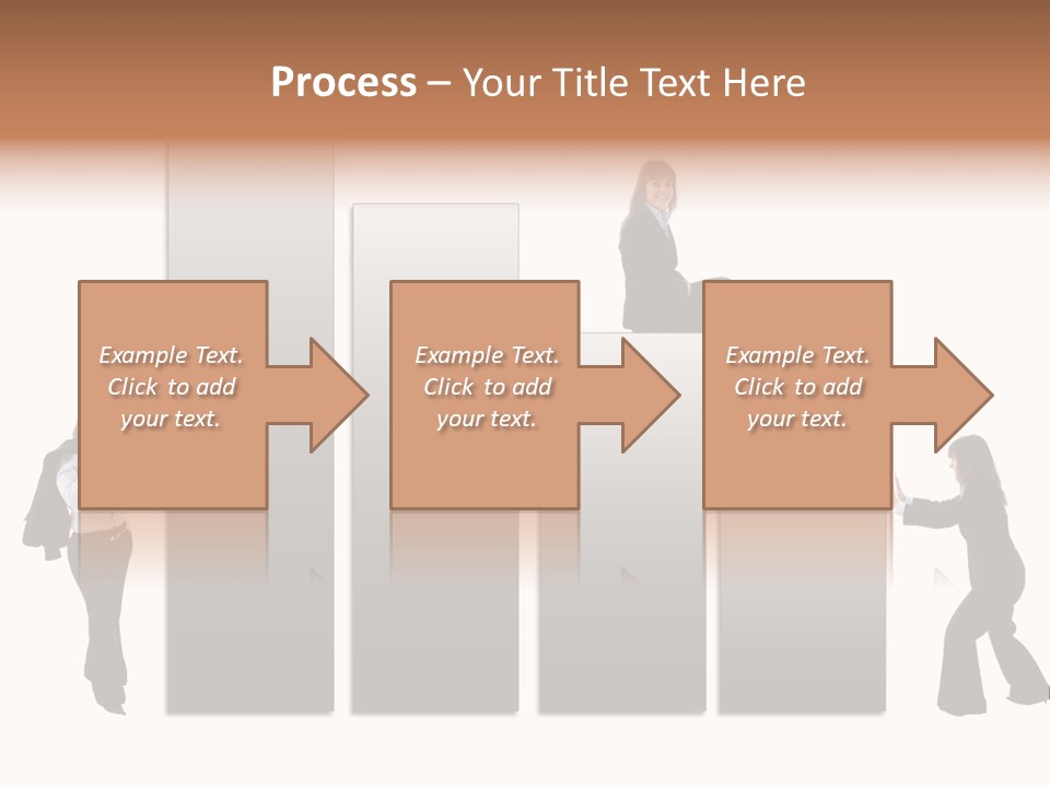 Confidence Businesswoman Sales PowerPoint Template