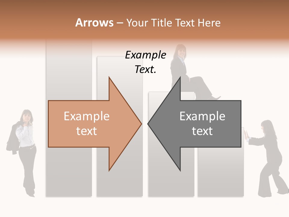 Confidence Businesswoman Sales PowerPoint Template