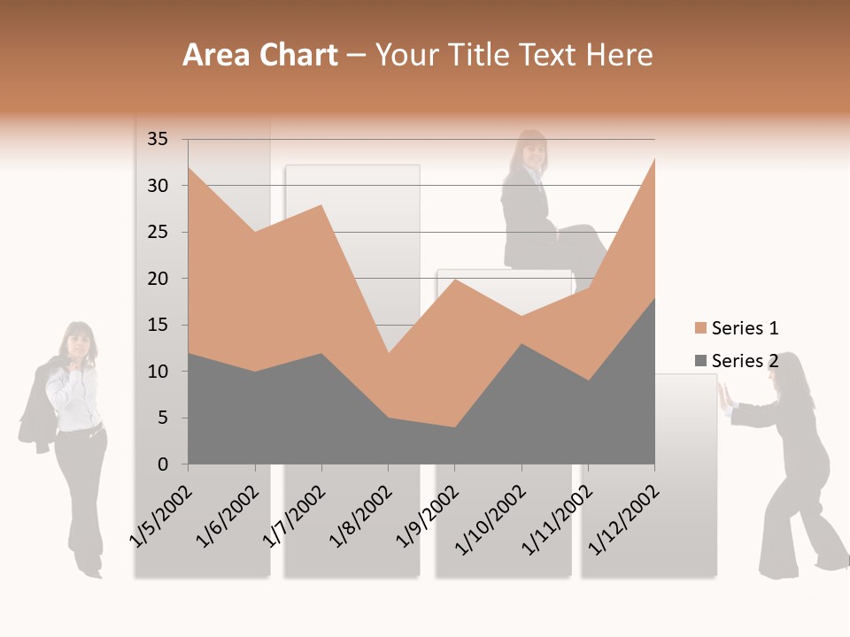 Confidence Businesswoman Sales PowerPoint Template