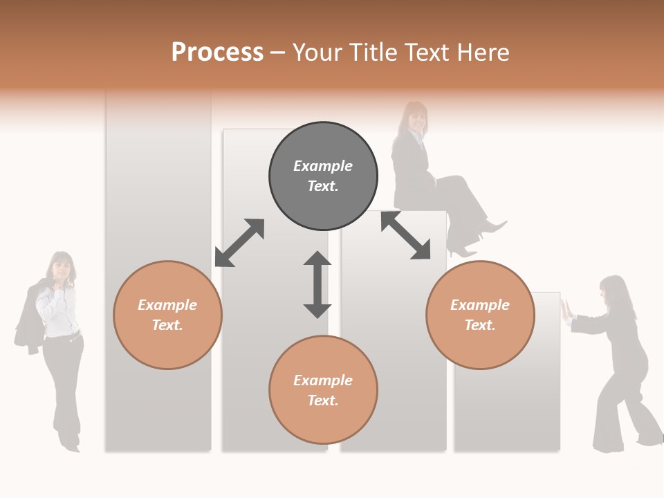 Confidence Businesswoman Sales PowerPoint Template