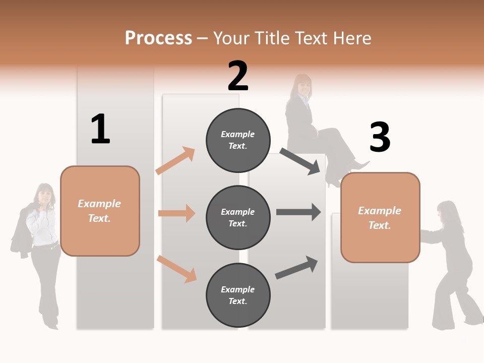 Confidence Businesswoman Sales PowerPoint Template