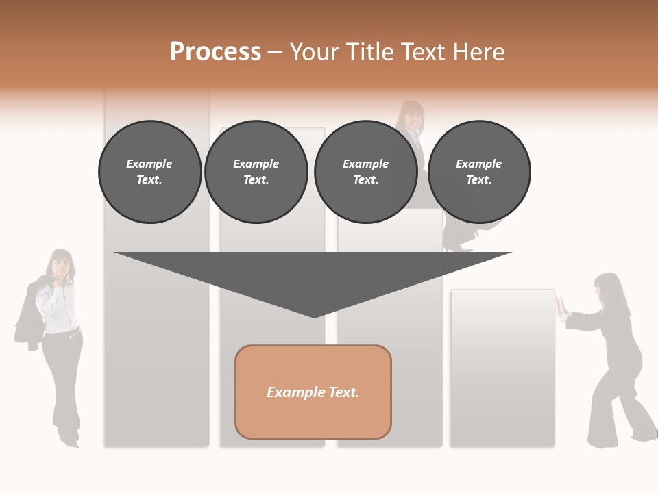 Confidence Businesswoman Sales PowerPoint Template