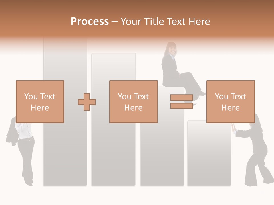 Confidence Businesswoman Sales PowerPoint Template