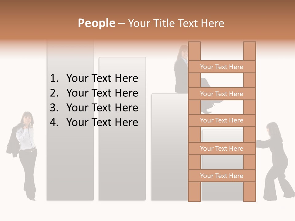Confidence Businesswoman Sales PowerPoint Template