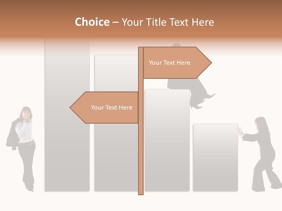 Confidence Businesswoman Sales PowerPoint Template
