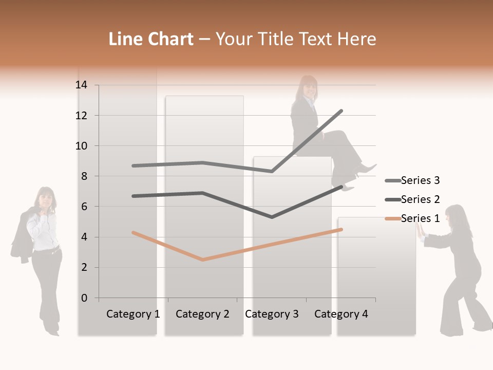 Confidence Businesswoman Sales PowerPoint Template