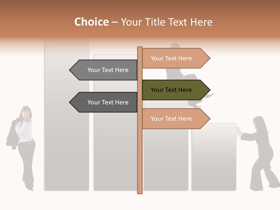 Confidence Businesswoman Sales PowerPoint Template