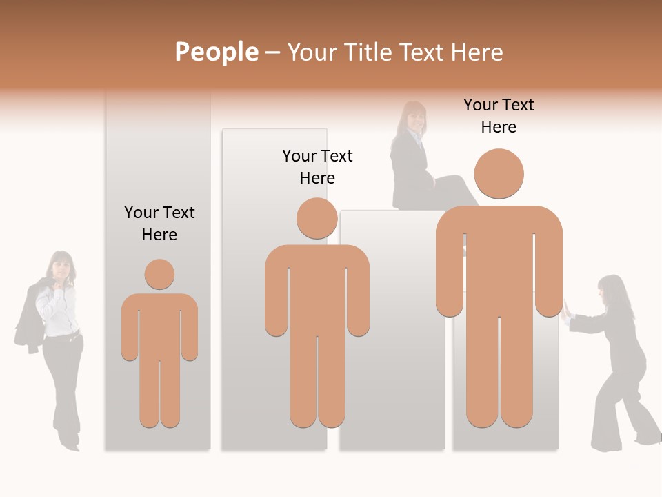 Confidence Businesswoman Sales PowerPoint Template