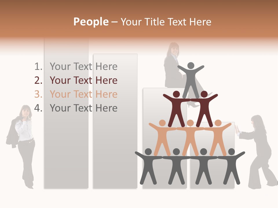 Confidence Businesswoman Sales PowerPoint Template