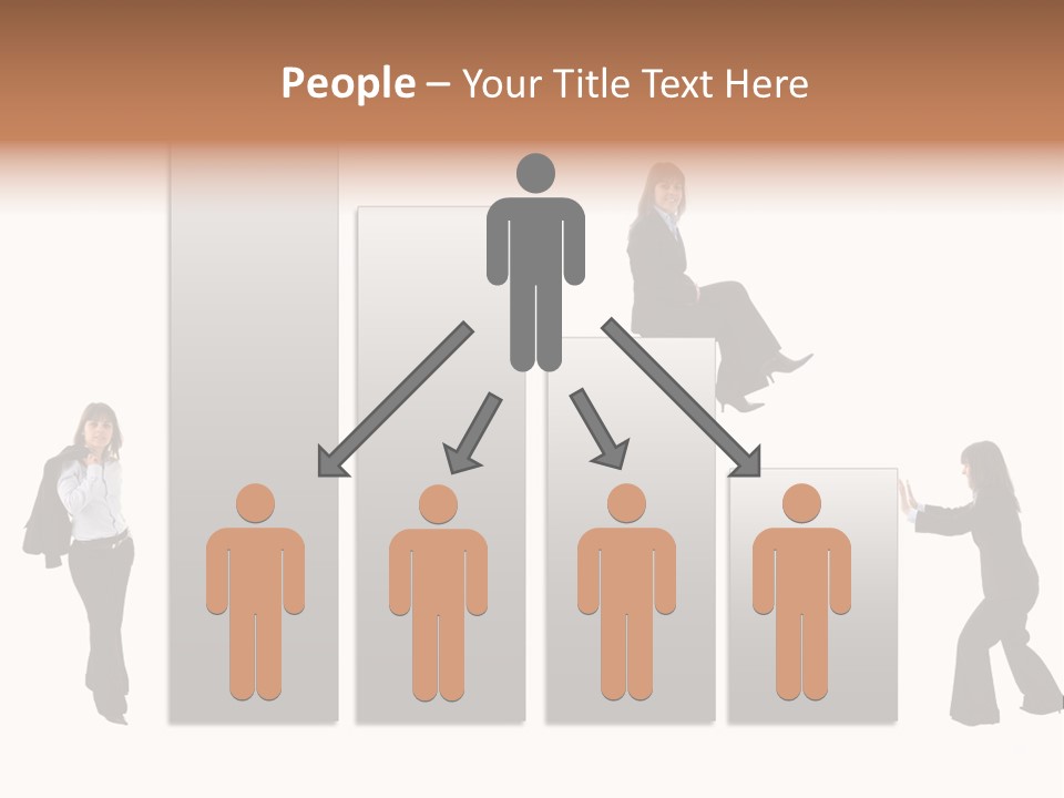 Confidence Businesswoman Sales PowerPoint Template