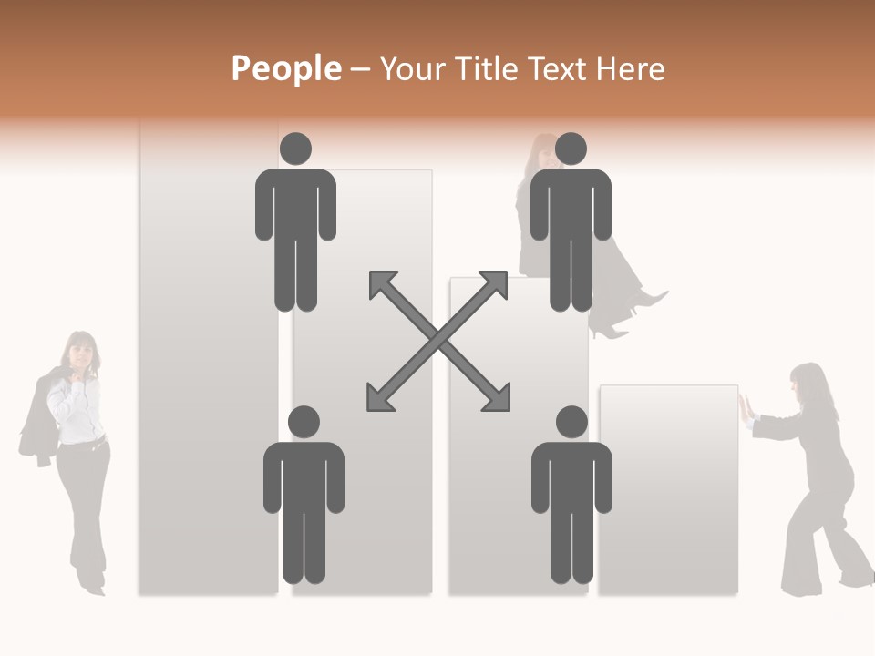 Confidence Businesswoman Sales PowerPoint Template