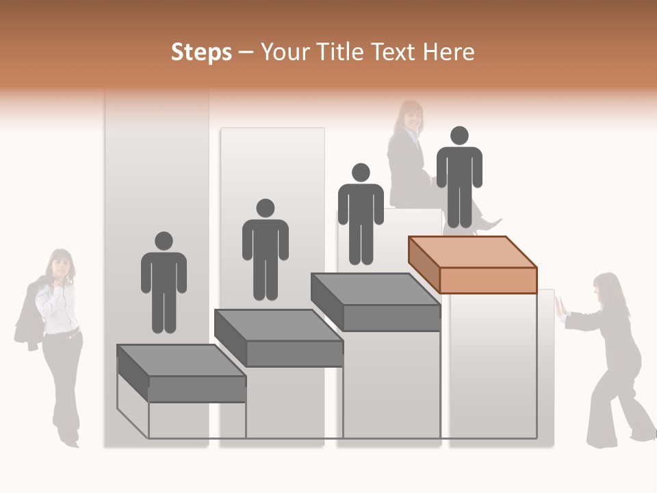 Confidence Businesswoman Sales PowerPoint Template