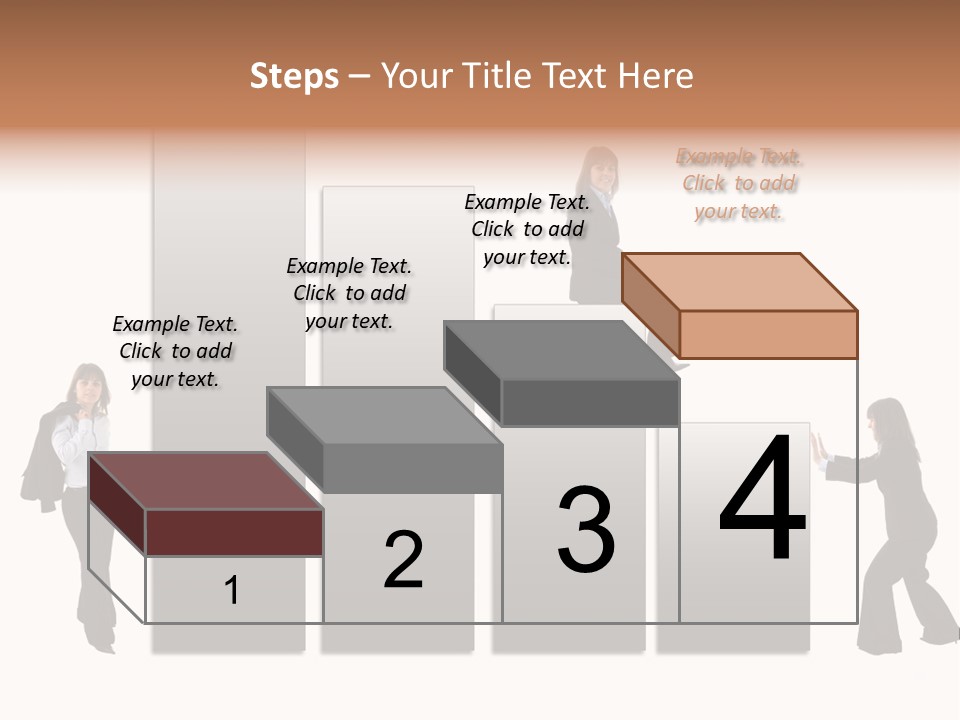 Confidence Businesswoman Sales PowerPoint Template
