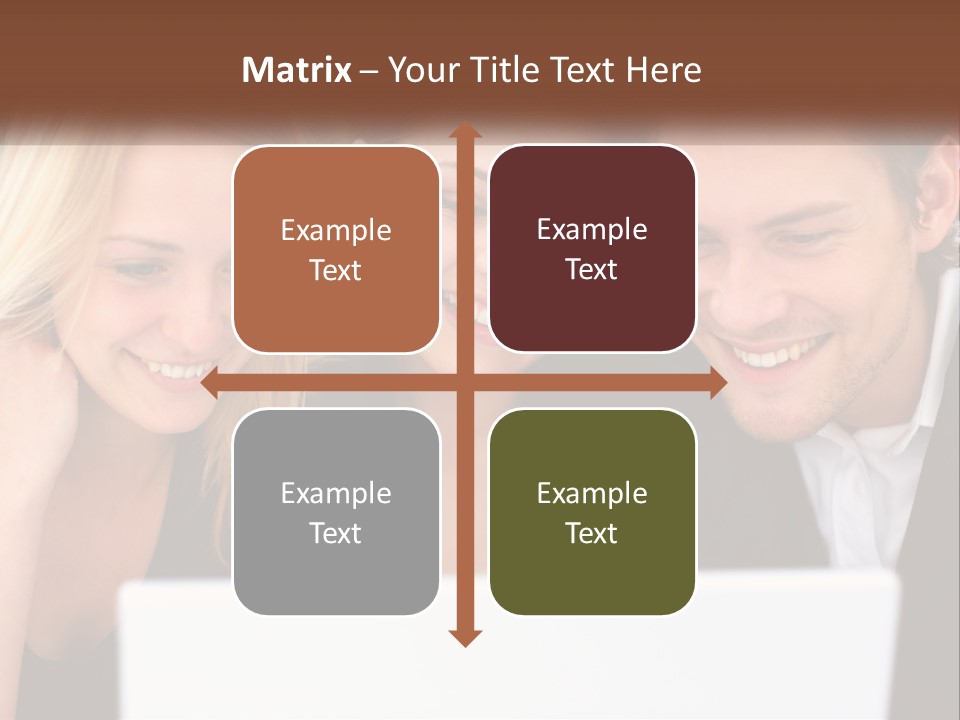 A Group Of People Looking At A Laptop Screen PowerPoint Template