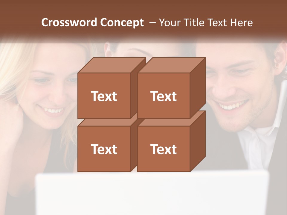 A Group Of People Looking At A Laptop Screen PowerPoint Template