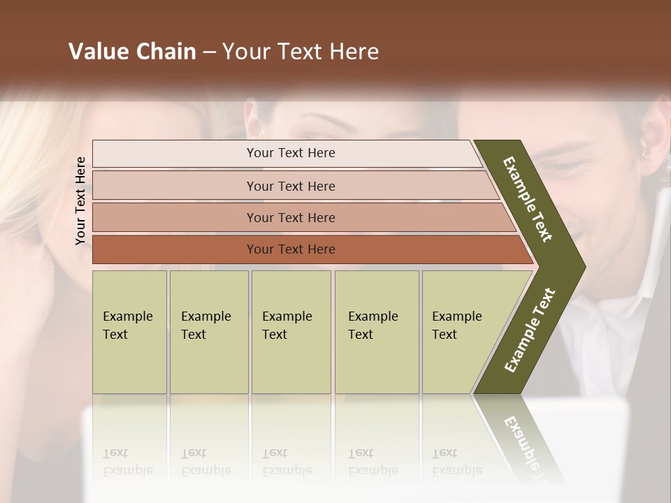 A Group Of People Looking At A Laptop Screen PowerPoint Template