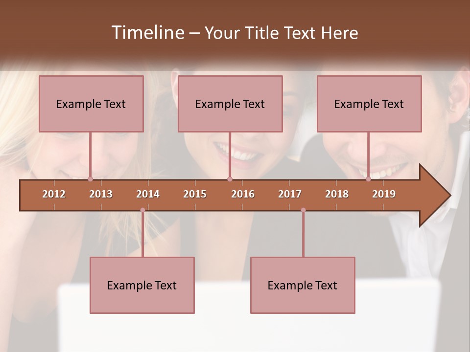 A Group Of People Looking At A Laptop Screen PowerPoint Template