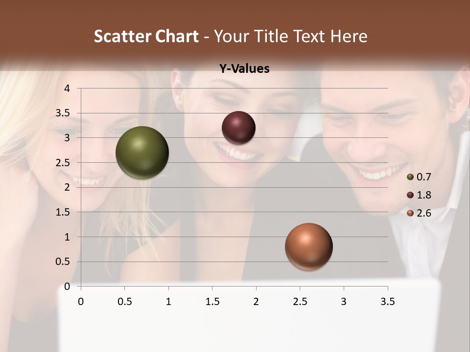 A Group Of People Looking At A Laptop Screen PowerPoint Template