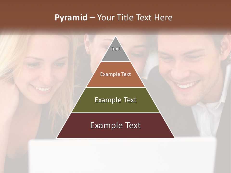 A Group Of People Looking At A Laptop Screen PowerPoint Template