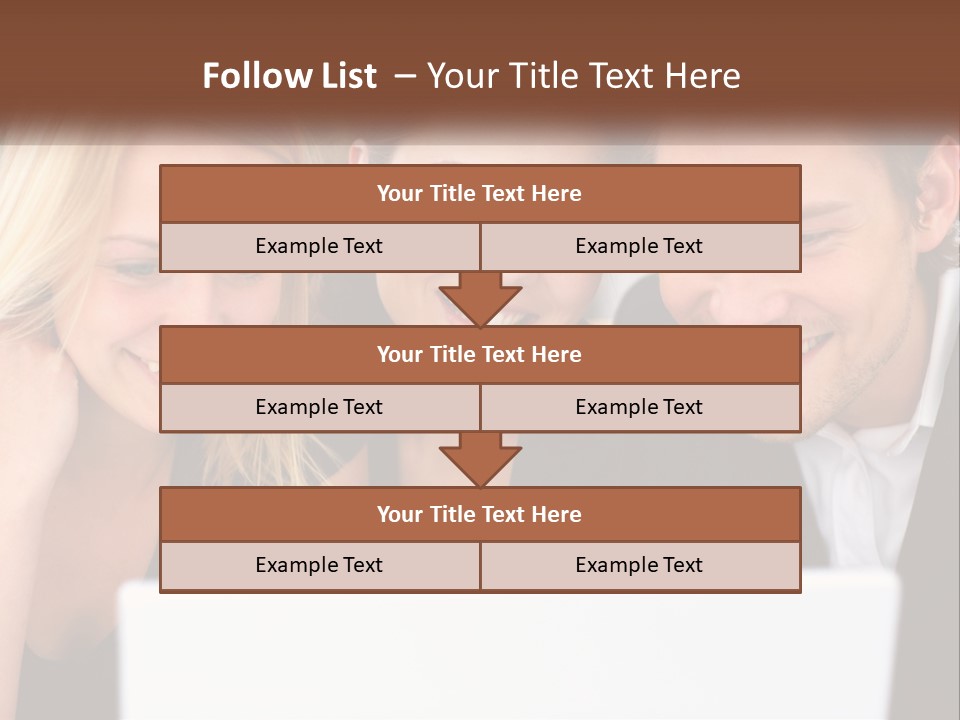 A Group Of People Looking At A Laptop Screen PowerPoint Template