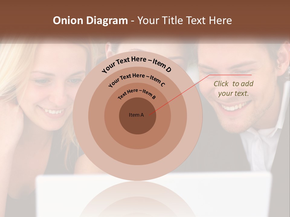 A Group Of People Looking At A Laptop Screen PowerPoint Template