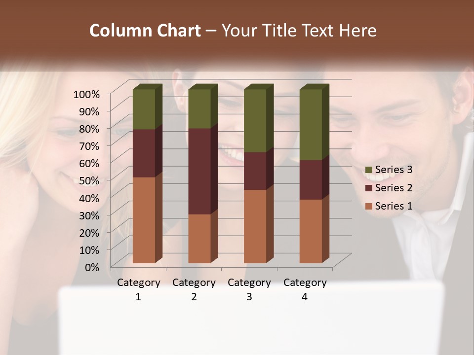 A Group Of People Looking At A Laptop Screen PowerPoint Template