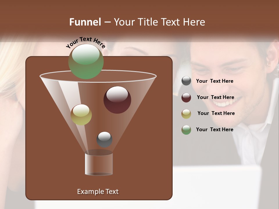 A Group Of People Looking At A Laptop Screen PowerPoint Template