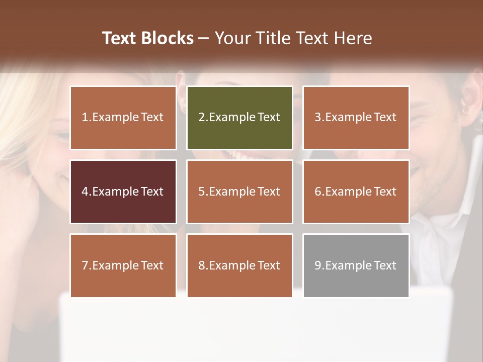 A Group Of People Looking At A Laptop Screen PowerPoint Template