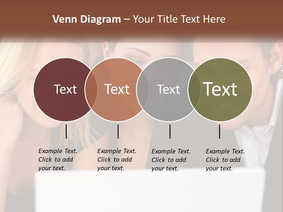 A Group Of People Looking At A Laptop Screen PowerPoint Template